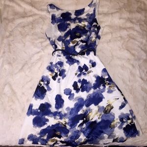 Ann Taylor Boat Neck Floral Dress